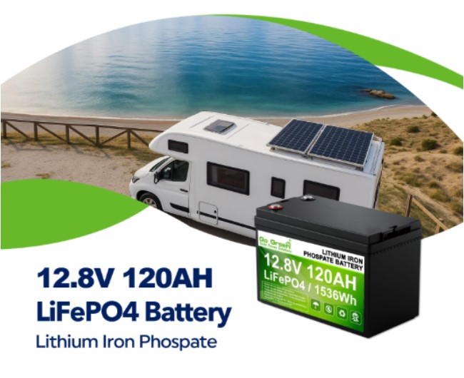 12.8V 120AH LiFePO4 Battery Lithium Iron Phosphate Deep Cycle 1536Wh - BMS Protected Solar RV Marine Off-Grid Trolling Motor Golf Cart UPS 4000+ Cycles